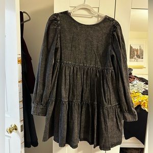 Idem Ditto oversized denim minidress acid washed